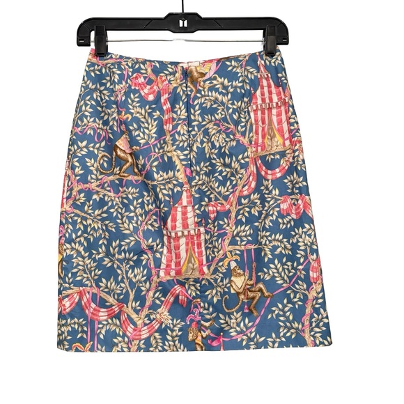 NWT, Rare/Unique Vintage Judy Lee Cole Swinging Monkey Pencil Skirt, Sz 4 - Picture 2 of 12